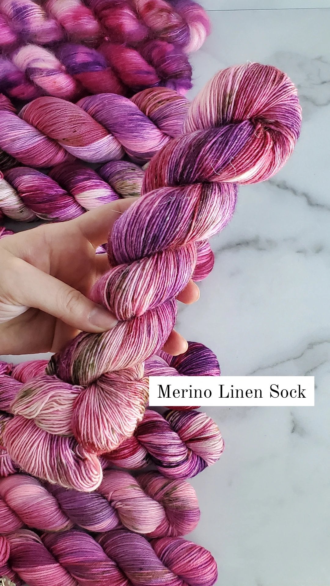 Hyacinth - Merino Linen Sock image 1