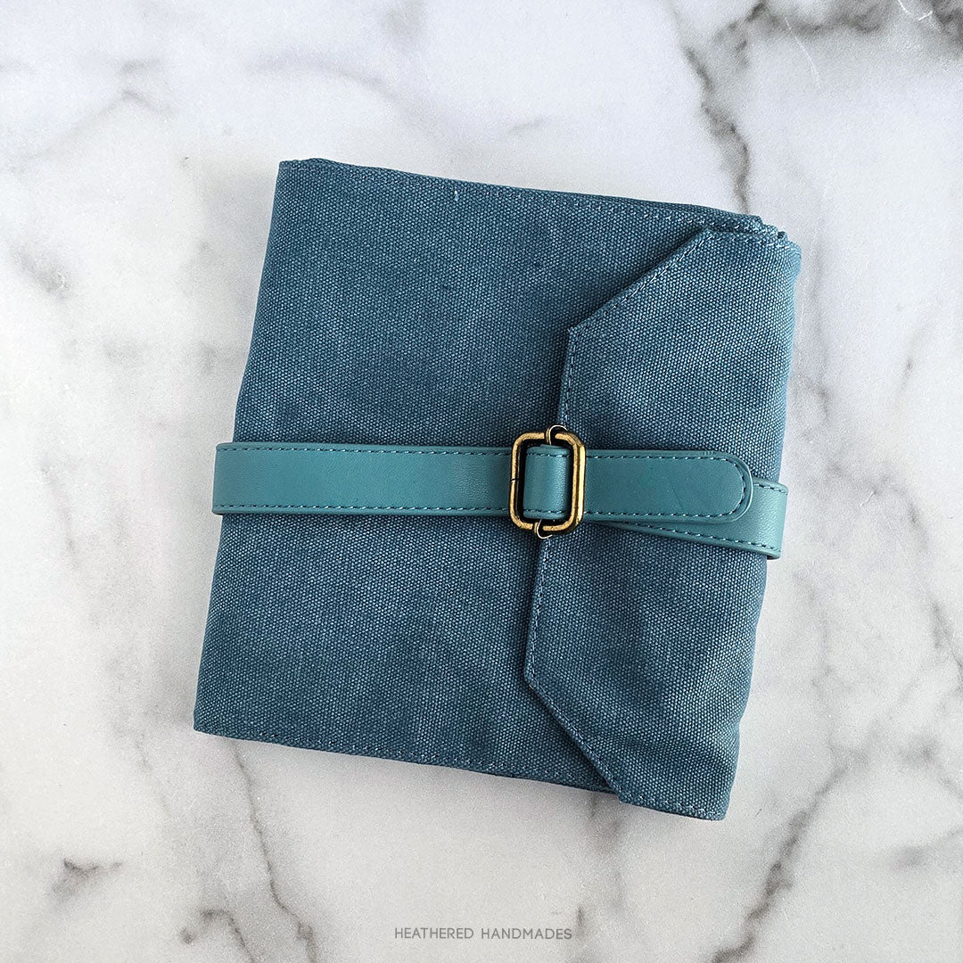 DellaQ Maker's Canvas Needle Case - Teal image 0