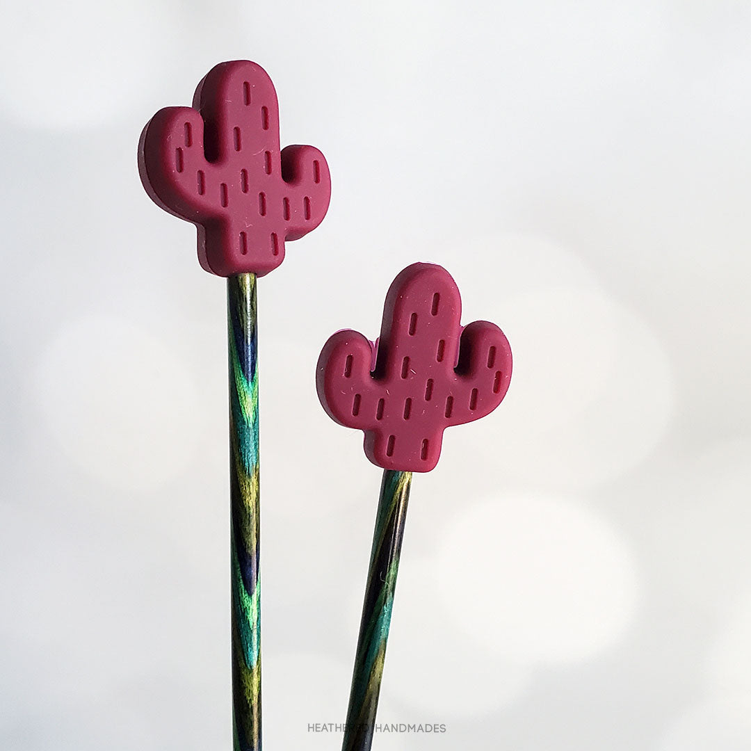 Wine Cactus Stitch Stoppers image 0