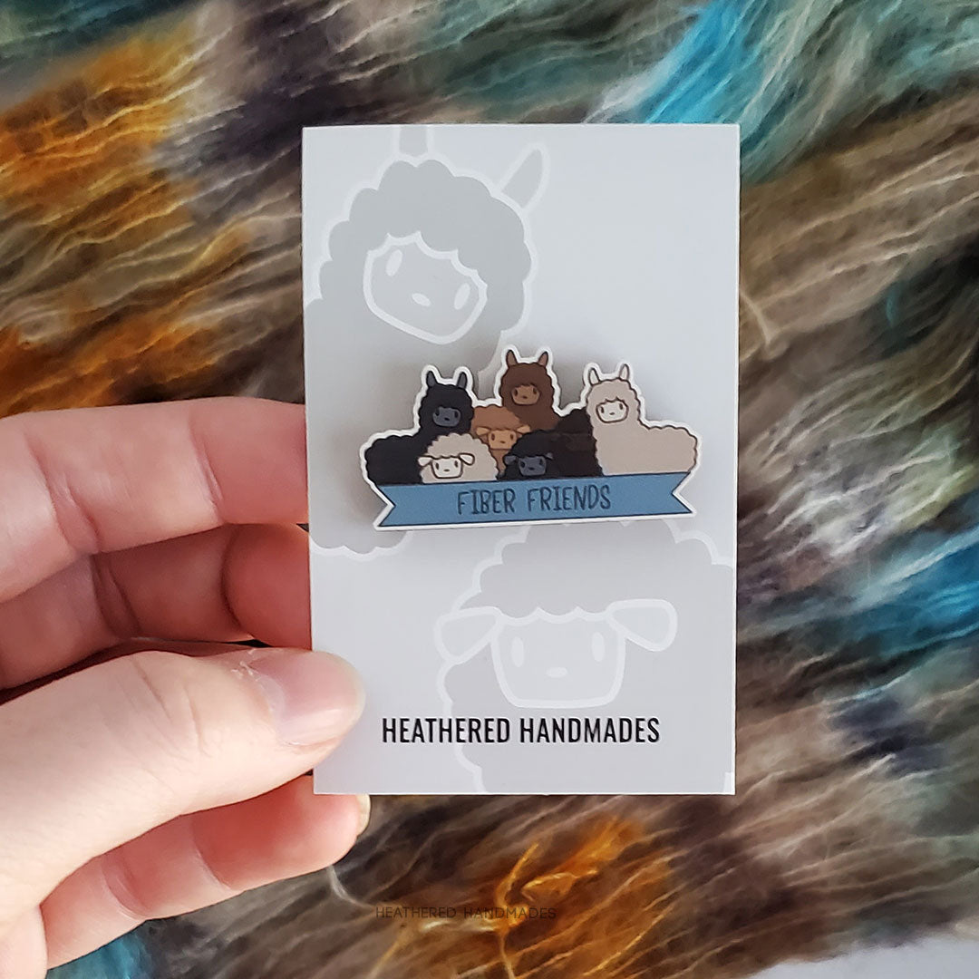 Fiber Friends Wooden Pin image 2