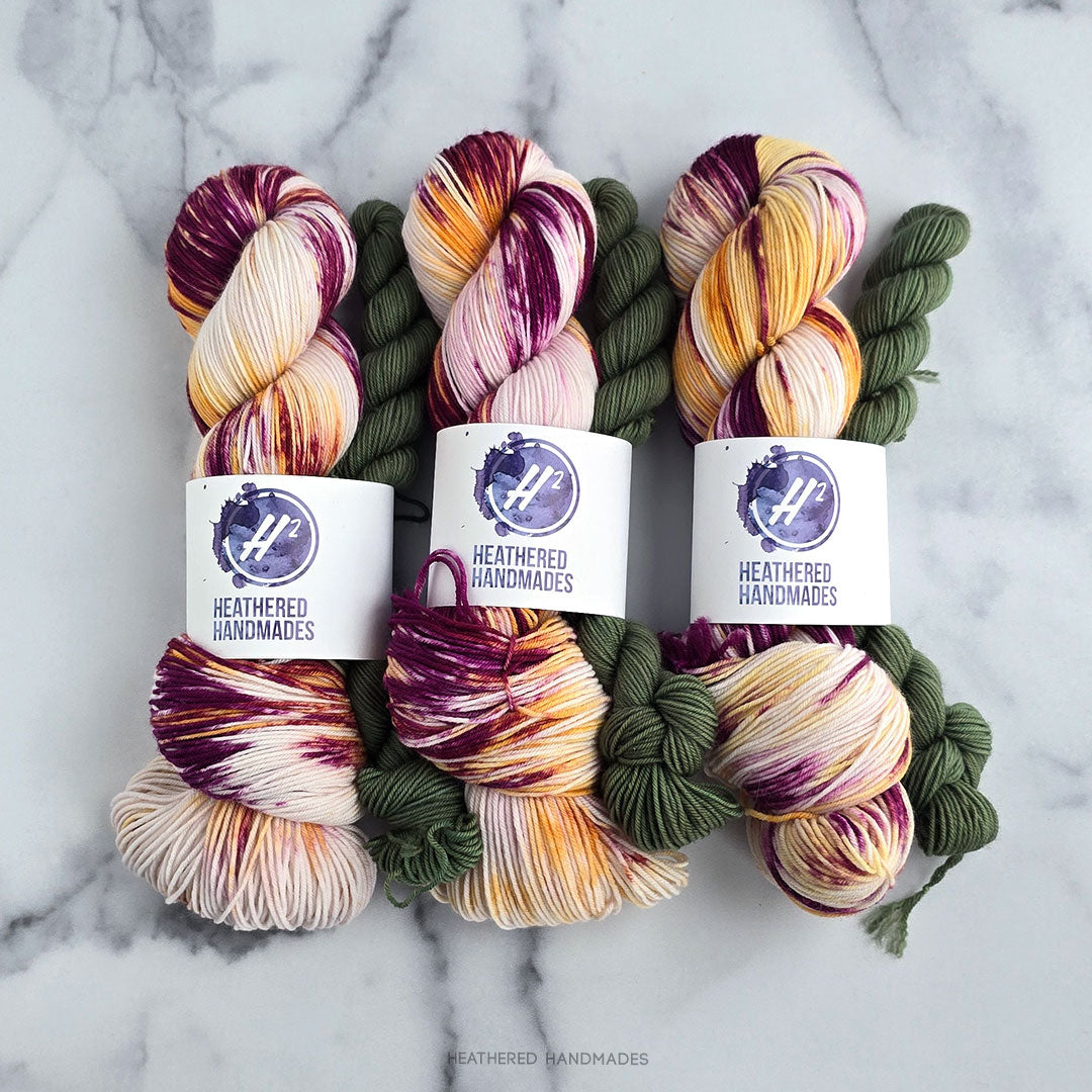 Floral Frenzy (OOAK) - Standard Sock Set