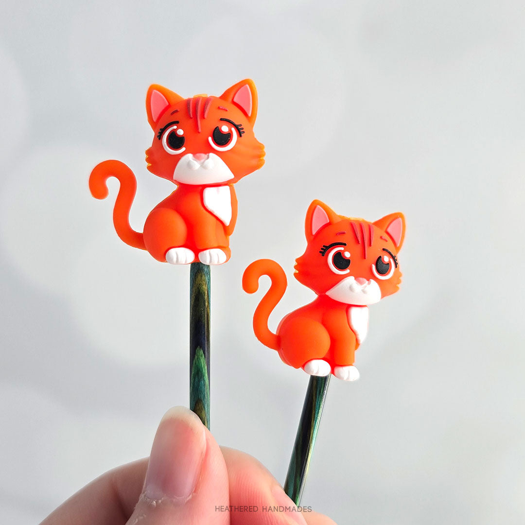 Orange Cat Stitch Stoppers