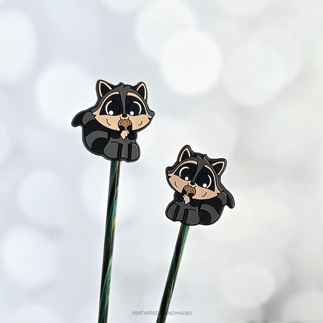 Raccoon with Cookie Stitch Stoppers