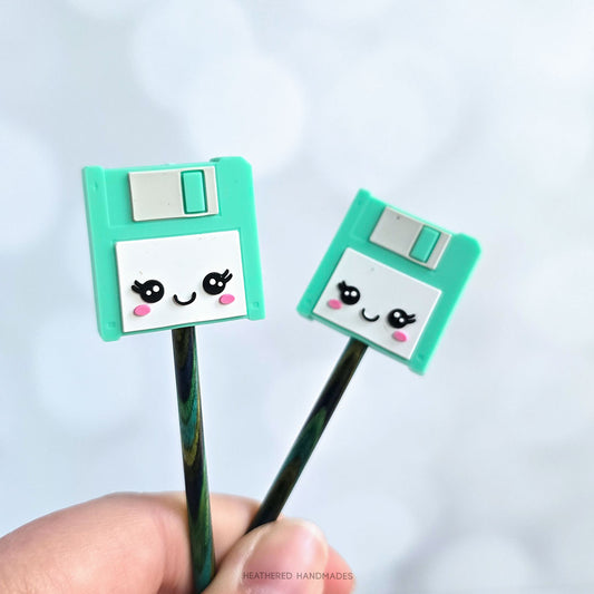 Teal Floppy Disk Stitch Stoppers