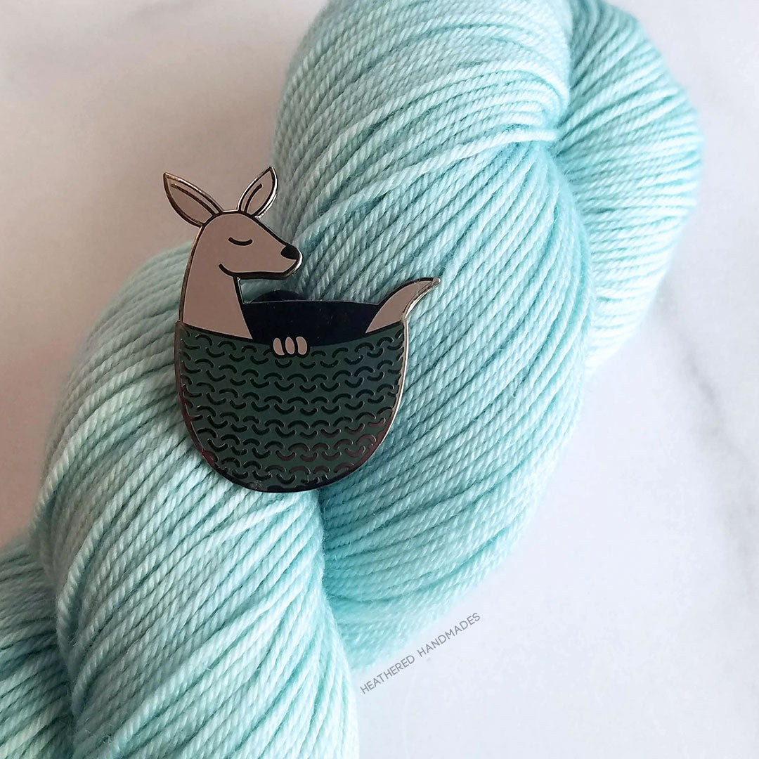 Kangaroo Joey Enamel Pin image 1