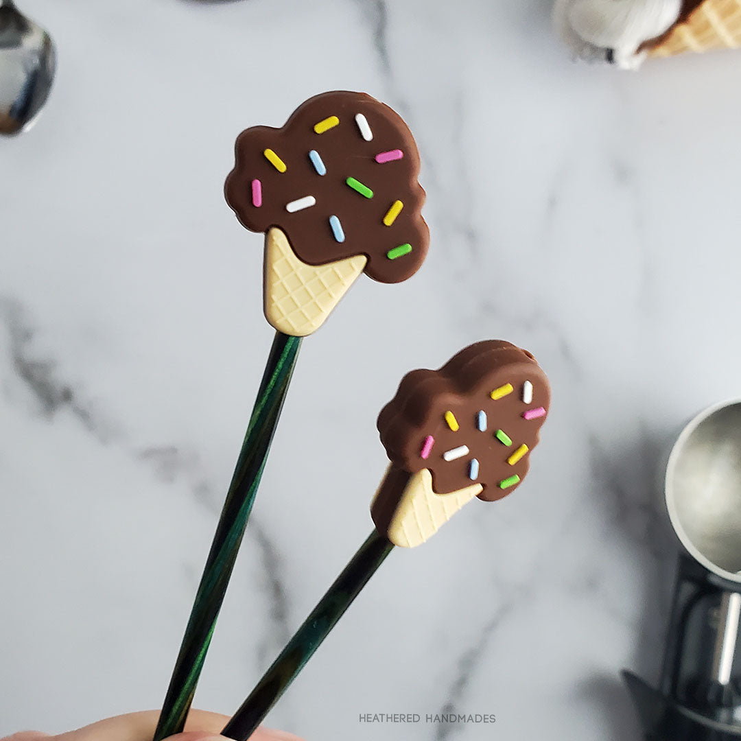 Chocolate Ice Cream Cone Stitch Stoppers image 0