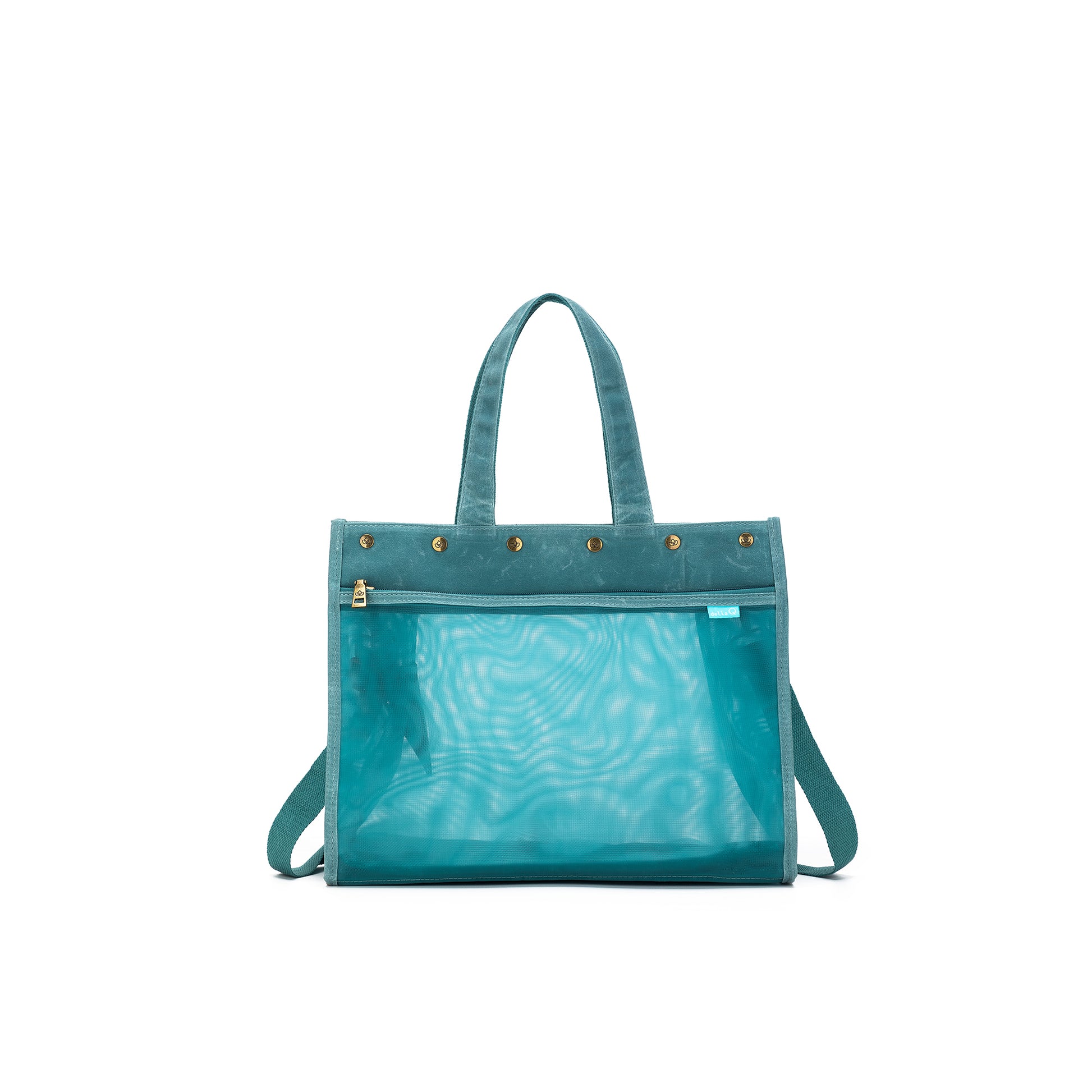 DellaQ Maker's Mesh Tote Bag - Teal image 19