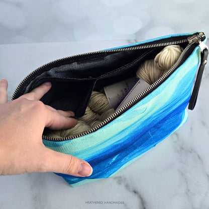 Blue & Green Waves Project Bag image 2