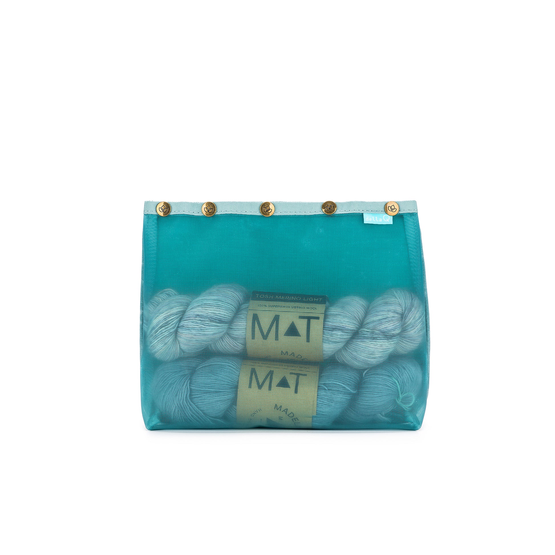 DellaQ Maker's Mesh Tote Bag - Teal image 14