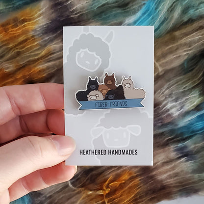 Fiber Friends Wooden Pin image 2