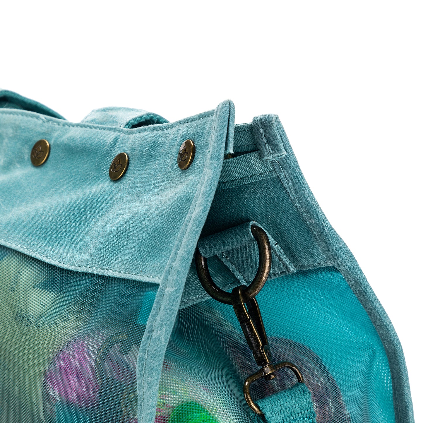 DellaQ Maker's Mesh Tote Bag - Teal image 9