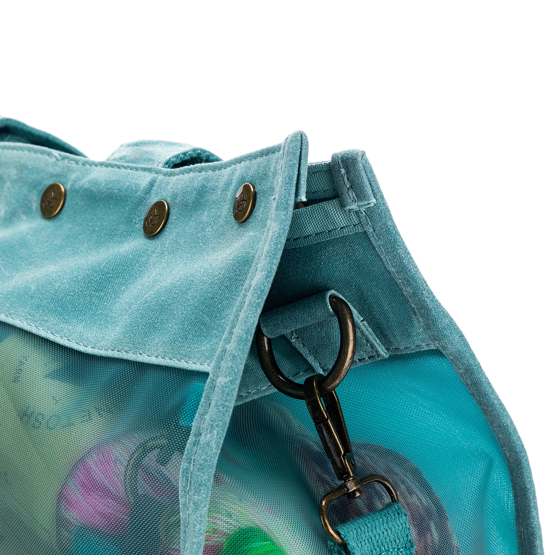 DellaQ Maker's Mesh Tote Bag - Teal image 9