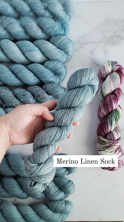 Eucalyptus - Merino Linen Sock image 1