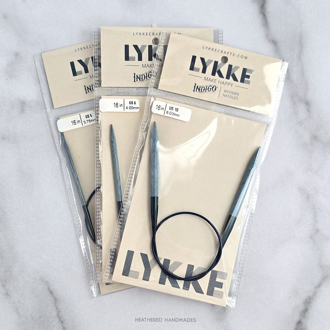 Lykke Indigo 16" Fixed Circular Knitting Needles