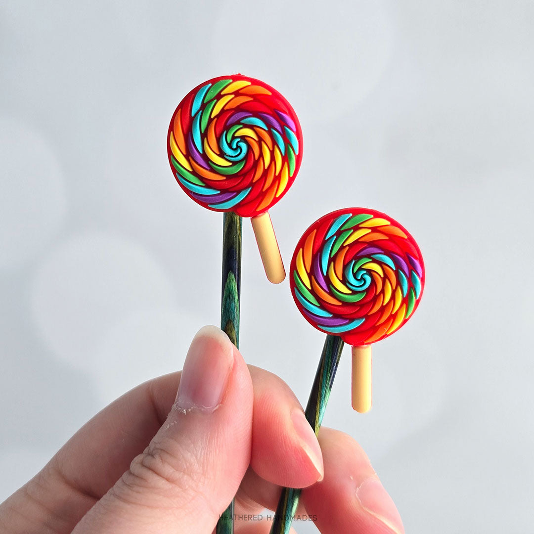 Rainbow Lollipop Stitch Stoppers