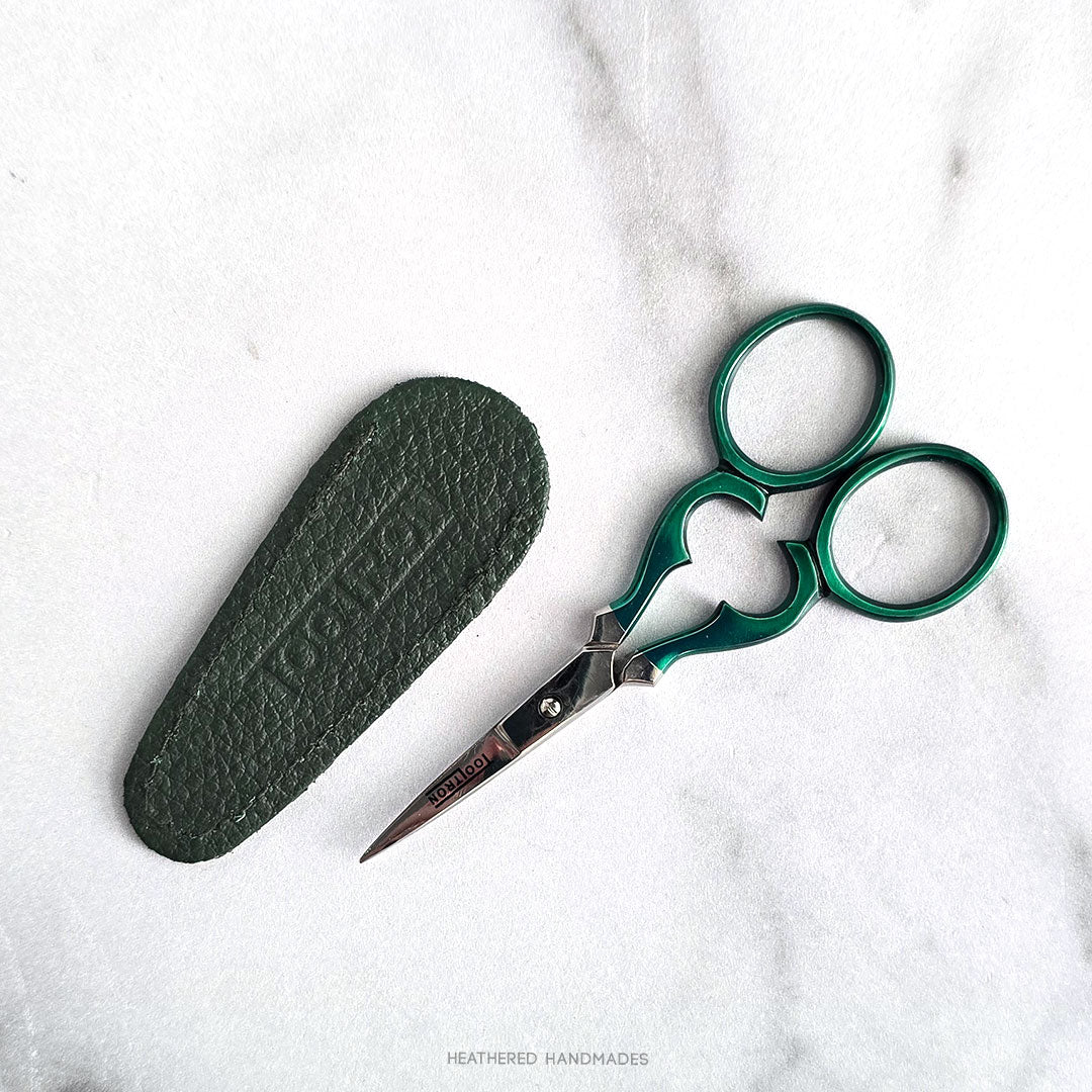 ToolTron - 3.5" Victorian Scissors - Green