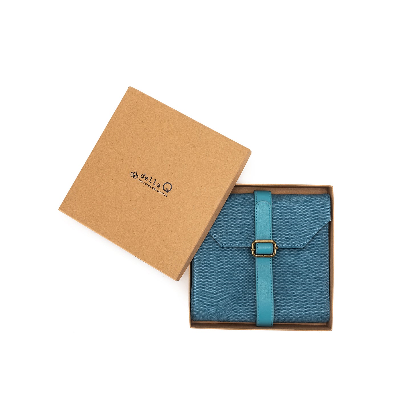 DellaQ Maker's Canvas Needle Case - Teal image 2