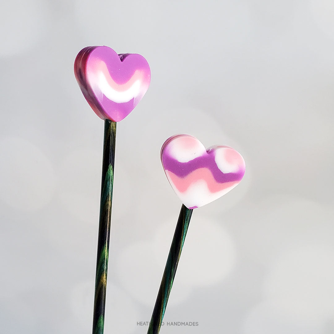 Pink & Purple Heart Stitch Stoppers image 0