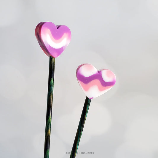 Pink & Purple Heart Stitch Stoppers image 0