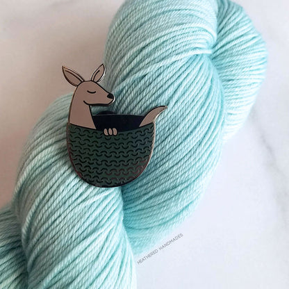 Kangaroo Joey Enamel Pin image 1