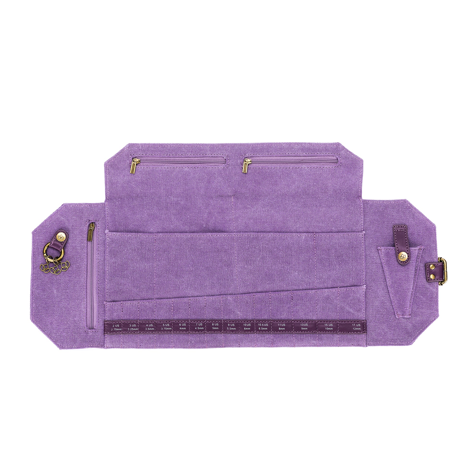 DellaQ Maker's Canvas Needle Case - Plum image 3