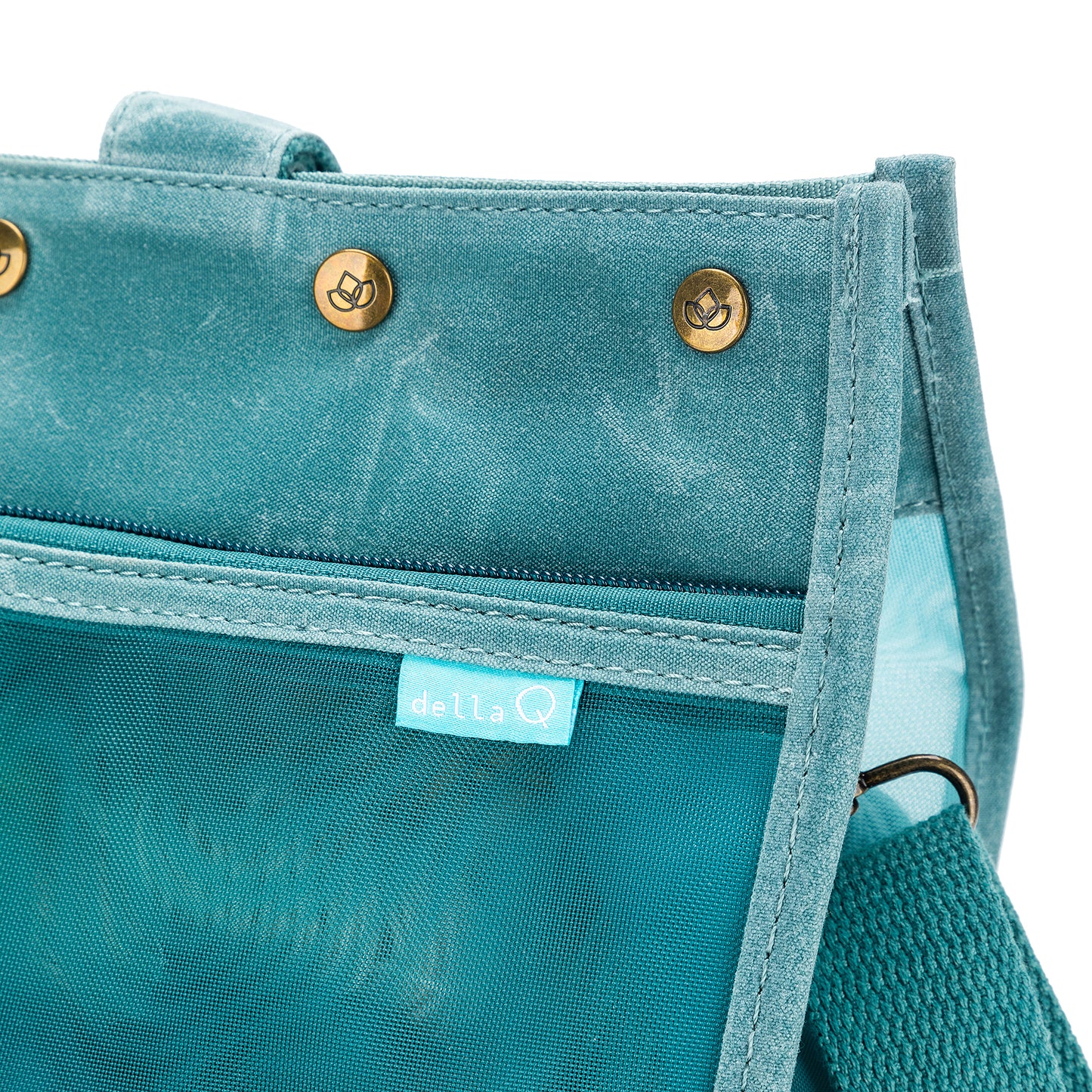 DellaQ Maker's Mesh Tote Bag - Teal image 11