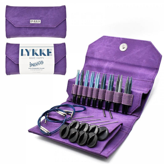 Lykke Indigo 3.5" Interchangeable Needles Set - Violet Case image 1
